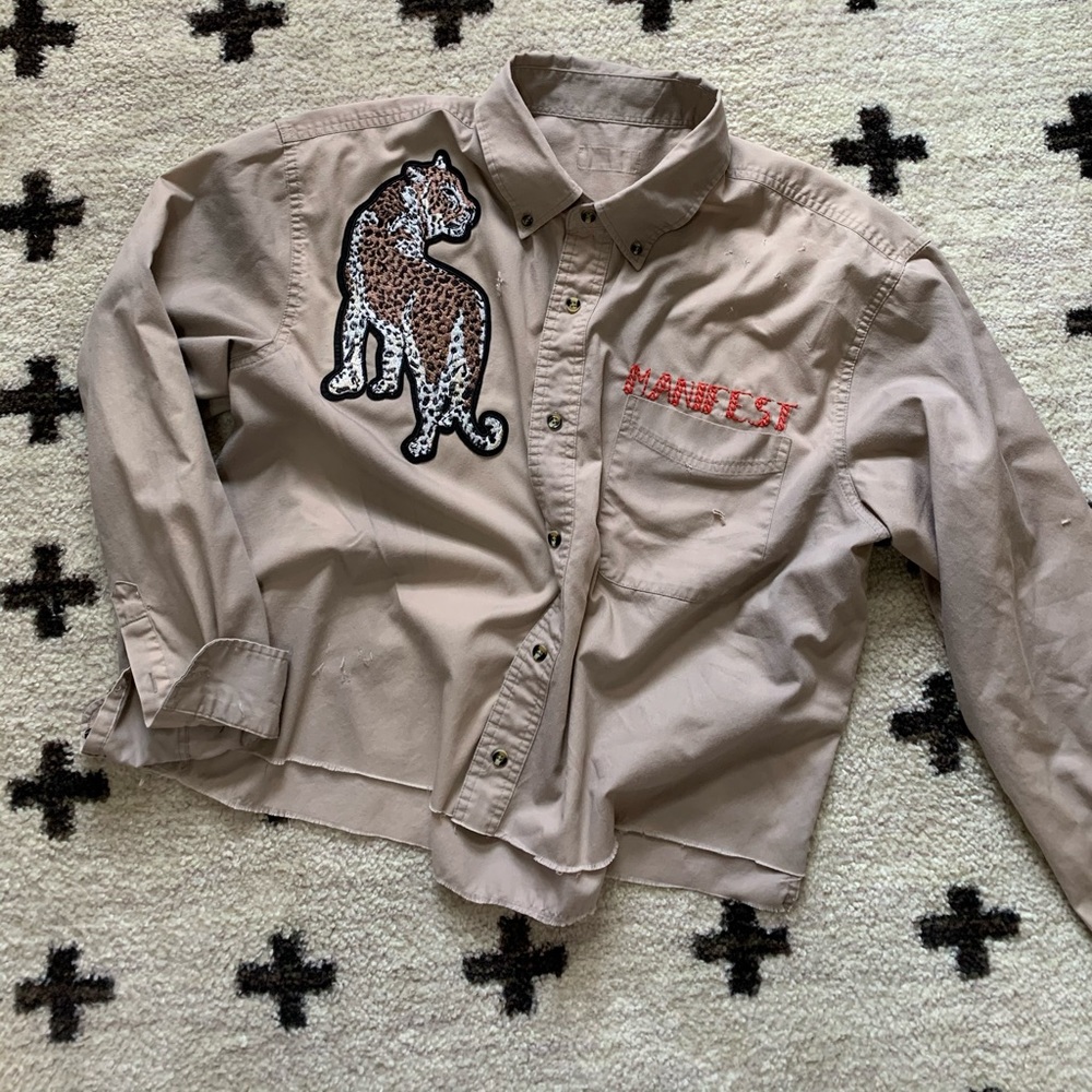 Vintage Upcycled Leo Manifest Shirt